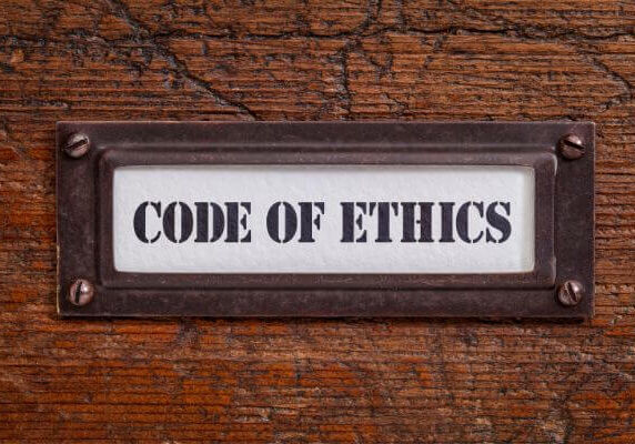 code of ethics plaque